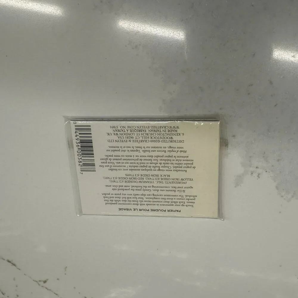 NEW - SEALED Crabtree & Evelyn Facial Blotting Tissue‎ 65 Powdered Sheets